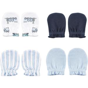 imageLuvable Friends Unisex Baby Cotton Scratch MittensTrain