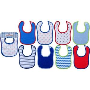 imageLuvable Friends Unisex Baby Cotton Terry BibsBlue