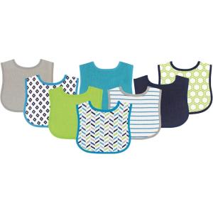 imageLuvable Friends Unisex Baby Cotton Terry BibsGeometric Boy