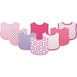 imageLuvable Friends Unisex Baby Cotton Terry BibsGeometric Girl