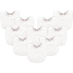 imageLuvable Friends Unisex Baby Cotton Terry BibsWhite
