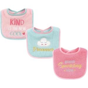 imageLuvable Friends Unisex Baby Cotton Terry Drooler Bibs with Fiber FillingDreamer