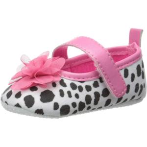imageLuvable Friends Unisex Baby Crib ShoesWhite With Black Spots
