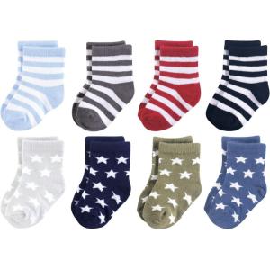 imageLuvable Friends Unisex Baby Fun Essential SocksStars Black Blue