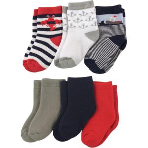 imageLuvable Friends Unisex Baby Newborn and Baby Socks SetLobster