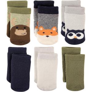 imageLuvable Friends Unisex Baby Newborn and Baby Socks SetMoose