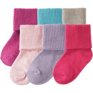 imageLuvable Friends Unisex Baby Newborn and Baby Socks SetPink 6pack