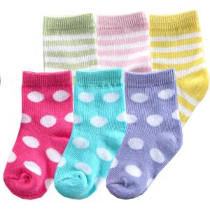 imageLuvable Friends Unisex Baby Newborn and Baby Socks SetPink Purple