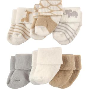 imageLuvable Friends Unisex Baby Newborn and Baby Socks SetSafari