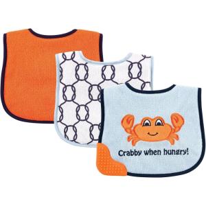 imageLuvable Friends Unisex BabyFeeder Bibs with TeetherCrab