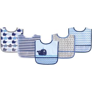 imageLuvable Friends Unisex BabyWaterproof PEVA BibsBlue Whale