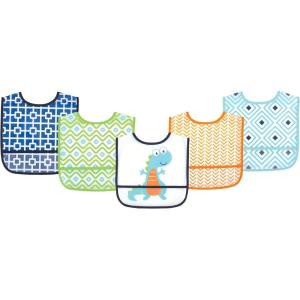 imageLuvable Friends Unisex BabyWaterproof PEVA BibsDinosaur