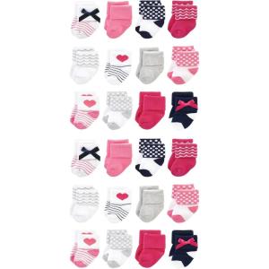 imageLuvable Friends Unisex Cotton Rich Baby Terry Socks 24PackBows
