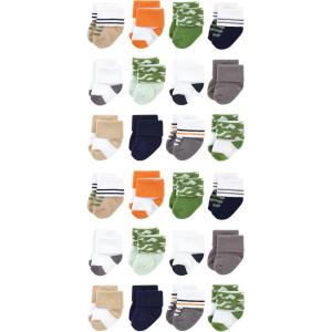 imageLuvable Friends Unisex Cotton Rich Baby Terry Socks 24PackCamo
