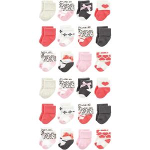 imageLuvable Friends Unisex Cotton Rich Baby Terry Socks 24PackLeopard