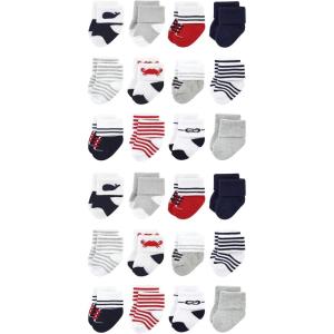 imageLuvable Friends Unisex Cotton Rich Baby Terry Socks 24PackNautical