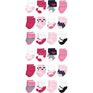 imageLuvable Friends Unisex Cotton Rich Baby Terry Socks 24PackNavy Mary Janes