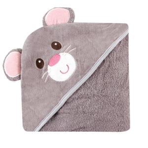 imageLuvable Friends Velour Animal Hooded Towel MouseMouse