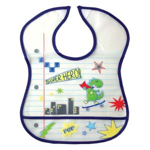 imageLuvable Friends Waterproof Feeder Bib with Crumb Catcher Pocket SuperheroSuperhero
