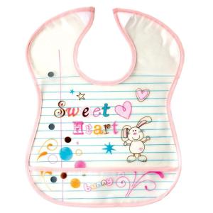 imageLuvable Friends Waterproof Feeder Bib with Crumb Catcher Pocket SuperheroSweetheart