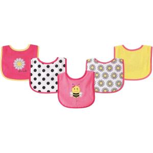 imageLuvable Friends unisexbaby Cotton Terry Drooler Bibs With Peva BackBee