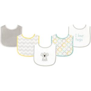 imageLuvable Friends unisexbaby Cotton Terry Drooler Bibs With Peva BackKoala