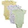 imageLuvable Friends 3 Pack Rib Knit Baby BodysuitsGreen