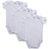 imageLuvable Friends 3 Pack Rib Knit Baby BodysuitsWhite