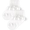 imageLuvable Friends Girls 2Pack Lace Cuffs Baby Socks White