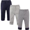 imageLuvable Friends Unisex 3 Pack Tapered Ankle Pants Navy Stripes 69 Months