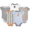 imageLuvable Friends Unisex Baby Cotton BodysuitsFox Short Sleeve 5 Pack