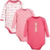 imageLuvable Friends babygirls Cotton Longsleeve BodysuitsGiraffe 3pack