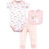 imageLuvable Friends unisexbaby Bodysuit Pant and BibUnicorn