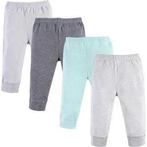 imageLuvable Friends Baby Boys Cotton PantsLight Gray Stripe