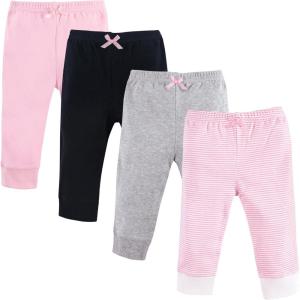 imageLuvable Friends Baby Boys Cotton PantsLight Pink Stripe