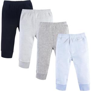 imageLuvable Friends Baby Boys Cotton PantsPowder Blue Stripe