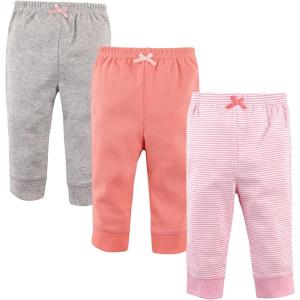 imageLuvable Friends Baby Boys Cotton PantsStripe Light Pink Coral