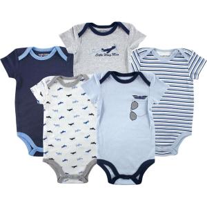 imageLuvable Friends Baby Girls Cotton BodysuitsAirplane