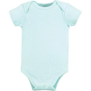 imageLuvable Friends Baby Girls Cotton BodysuitsAqua Shortsleeve