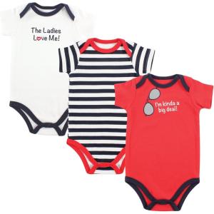 imageLuvable Friends Baby Girls Cotton BodysuitsBig Deal
