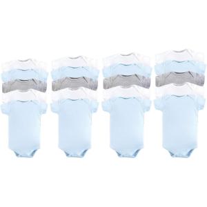 imageLuvable Friends Baby Girls Cotton BodysuitsBlue Gray