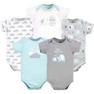 imageLuvable Friends Baby Girls Cotton BodysuitsBoy Basic Elephant