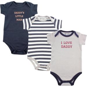 imageLuvable Friends Baby Girls Cotton BodysuitsBoy Daddy