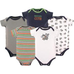 imageLuvable Friends Baby Girls Cotton BodysuitsDog