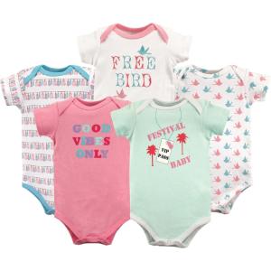 imageLuvable Friends Baby Girls Cotton BodysuitsFestival