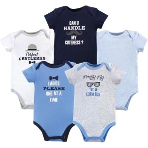 imageLuvable Friends Baby Girls Cotton BodysuitsGentleman