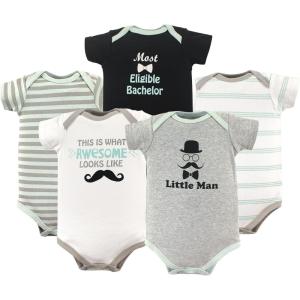 imageLuvable Friends Baby Girls Cotton BodysuitsLittle Man