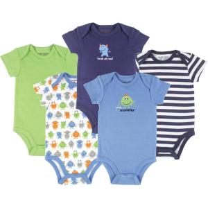 imageLuvable Friends Baby Girls Cotton BodysuitsMonster