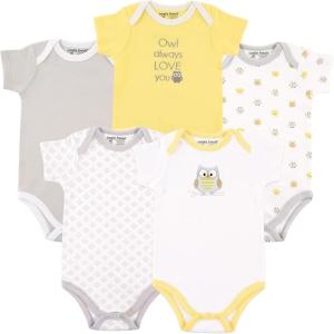 imageLuvable Friends Baby Girls Cotton BodysuitsNeutral Owl
