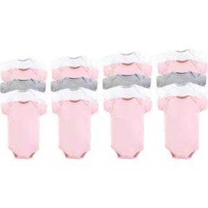 imageLuvable Friends Baby Girls Cotton BodysuitsPink Gray
